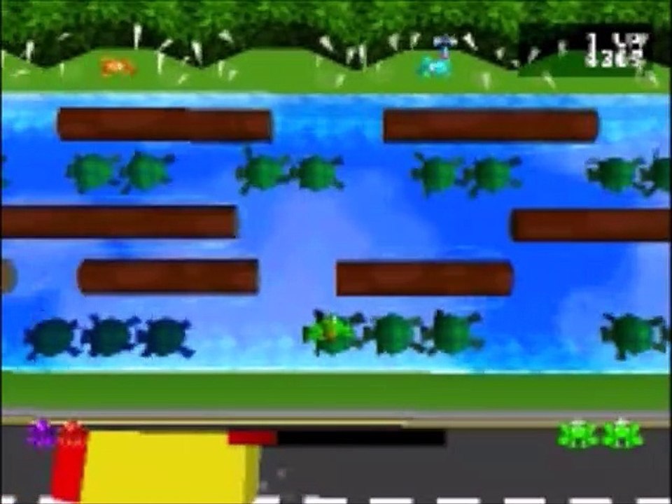 Frogger Retro Level 1 (47 sec)