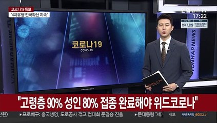정은경 "고령층 90%, 성인 80% 접종 완료해야 위드 코로나"