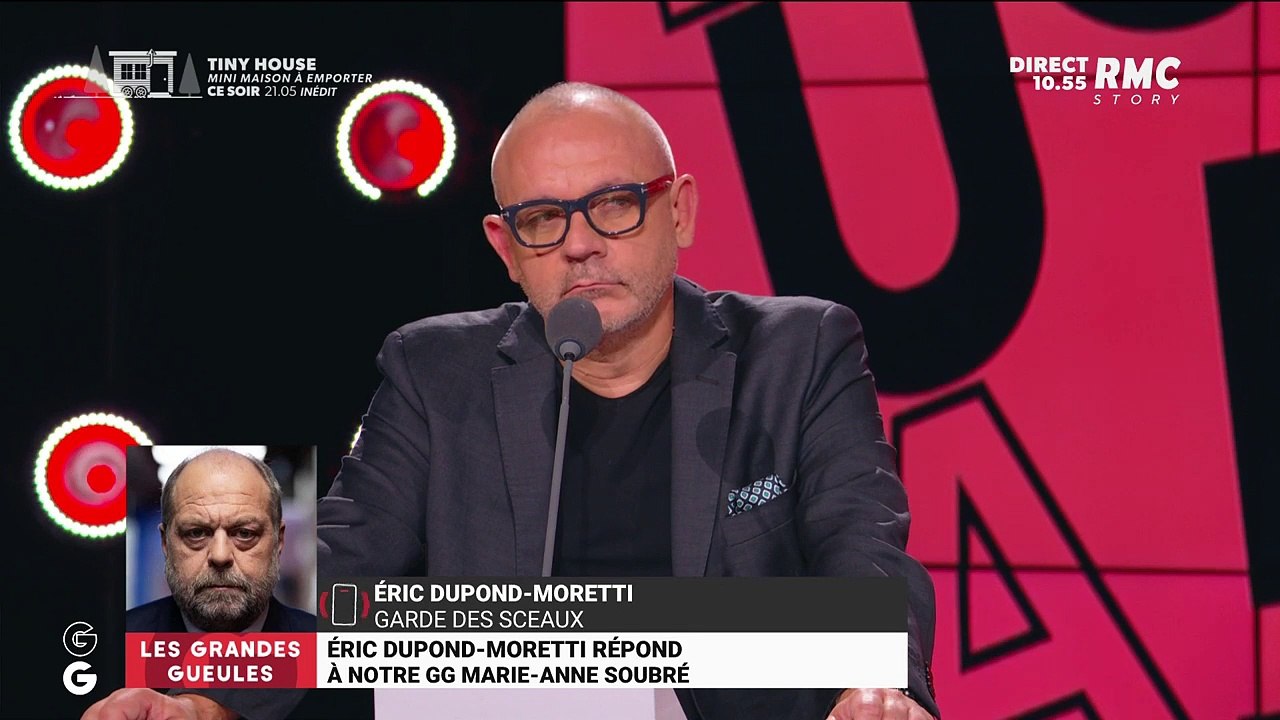 Eric Dupond-Moretti appelle en direct "Les grandes gueules"