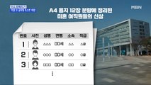 MBN 뉴스파이터-성남시 '미혼 女 공무원 리스트' 파문…문건 왜 만들었나?