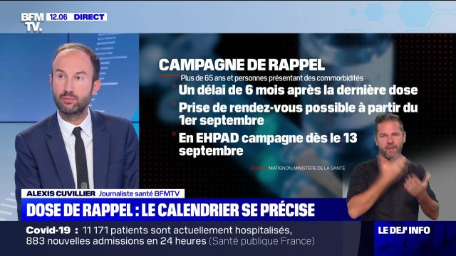 Troisième dose: la campagne de rappel démarrera le 13 septembre dans les Ehpad