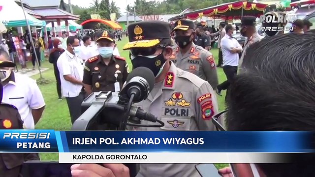 Kapolda Gorontalo Tinjau Pelaksanaan Vaksinasi Massal di Limboto Barat