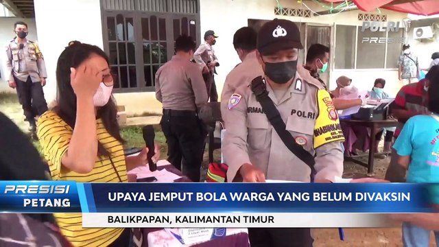 Gerai Vaksinasi Presisi Mobile Polresta Balikpapan Sasar Masyarakat Pelosok