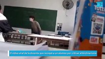 El video viral de la docente que increpó a un alumno por criticar al kirchnerismo