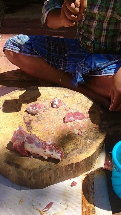 Goat cutting 