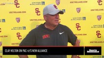 USC Head Coach Clay Helton Talks Pac-12 New Alliance