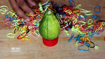 Lemon Vs Rubber Bands Experiment | Ideas Therapy