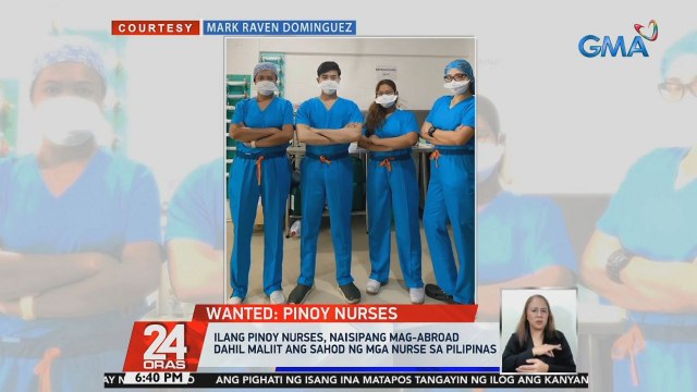 Ilang Pinoy nurses, naisipang mag-abroad dahil maliit ang sahod ng mga nurse sa Pilipinas | 24 Oras