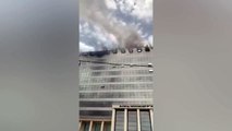 Urgent- Incendie au Building administratif Mamadou Dia