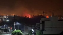 Morador de Umuarama registra imagens do incêndio perto da Uopeccan