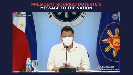 President Duterte's recorded message to the nation | Thursday, August 26