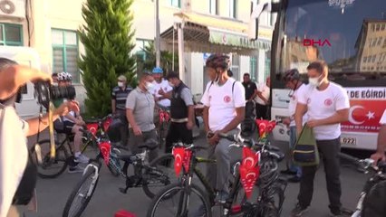 ATALARINI ANMAK İÇİN PEDAL ÇEVİRDİLER