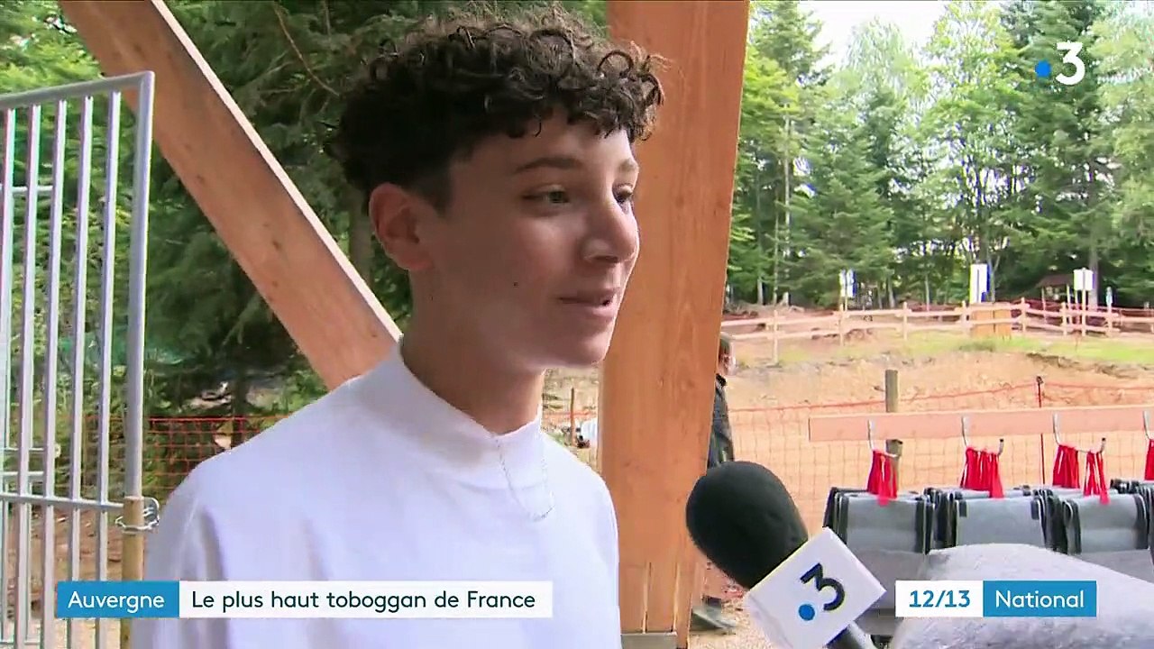 Loisirs : le plus haut toboggan de France se trouve en Auvergne - Vidéo  Dailymotion