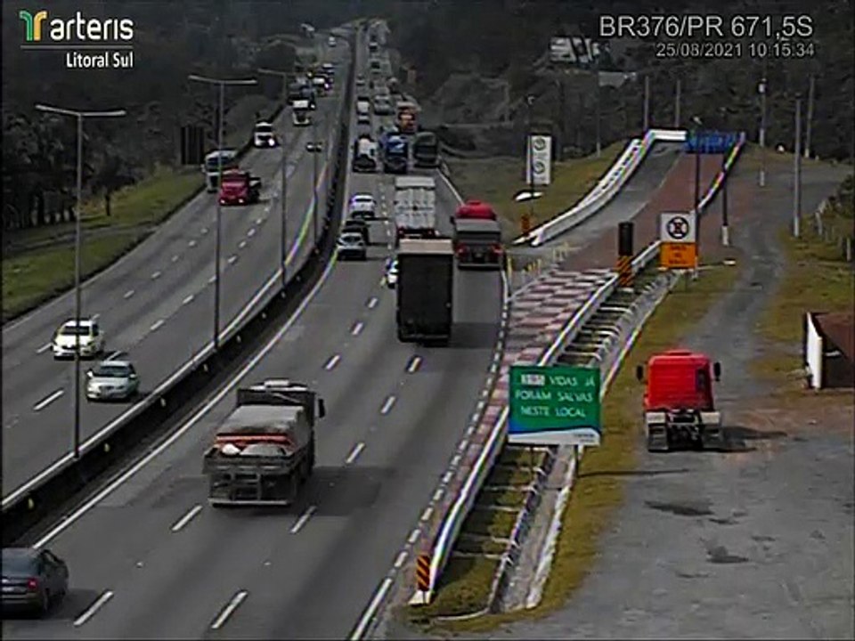 Acidente no km 671,7 da BR-376