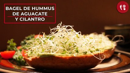 Télécharger la video: Bagel de hummus de aguacate y cilantro con germinado de alfalfa | Receta para el desayuno | Directo al Paladar México