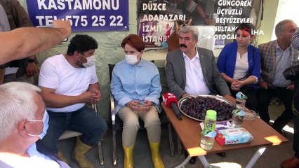 Meral Akşener, afet bölgesini ziyaret etti