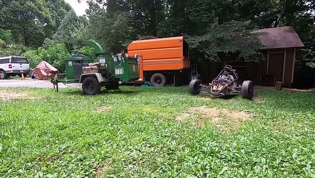 Premier essai routier sur les pneus neufs !! Projet de tricycle inversé CBR 600