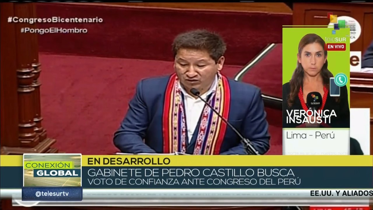 Conexión Global 26-08: Gabinete de Pedro Castillo busca voto ante Congreso del Perú