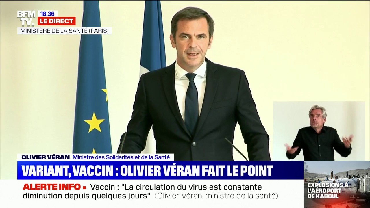 Olivier Véran: "La quatrième vague n'est pas encore derrière nous, mais elle tend à diminuer"