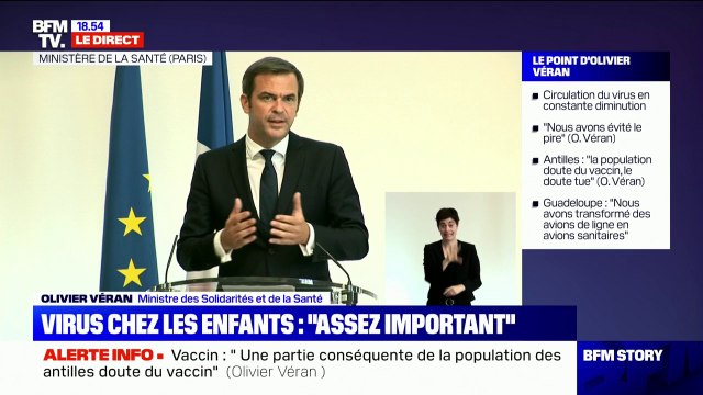 Olvier Véran: Les 50 millions (de vaccinés), nous les atteindrons, mais nous souhaitons aller au-delà