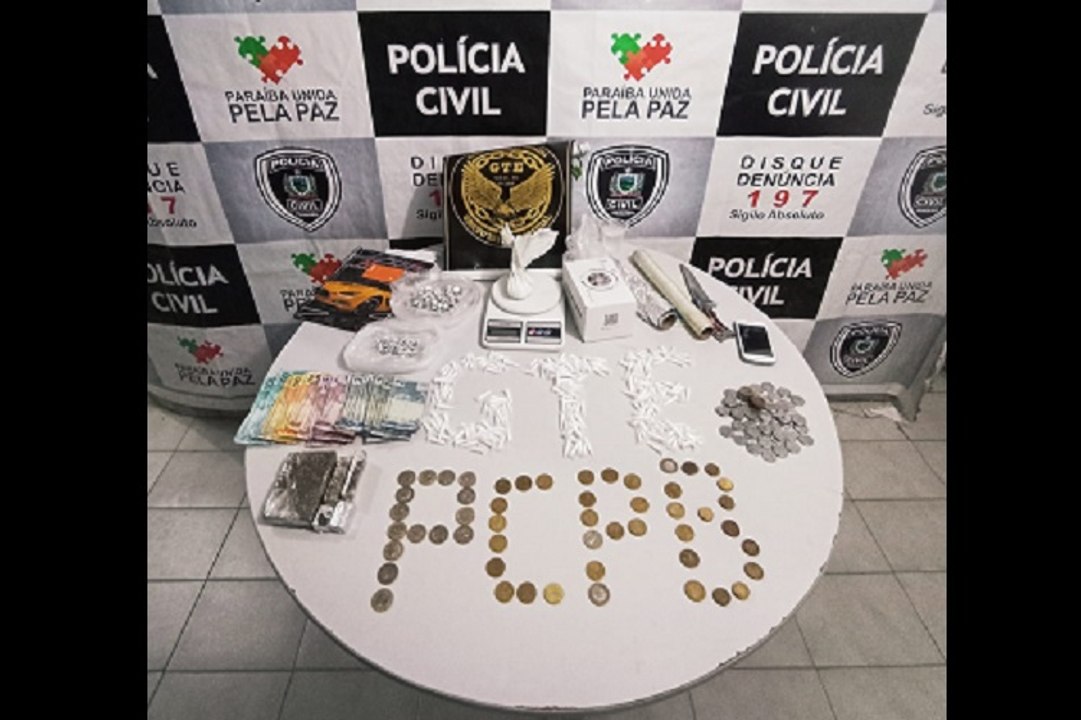 Polícia Civil prende suspeitos de tráfico de drogas e apreende 3 cães pit bull na região de Sousa