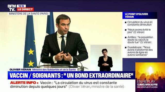 Olivier Véran: La troisième dose n'aura pas d'impact sur le pass sanitaire