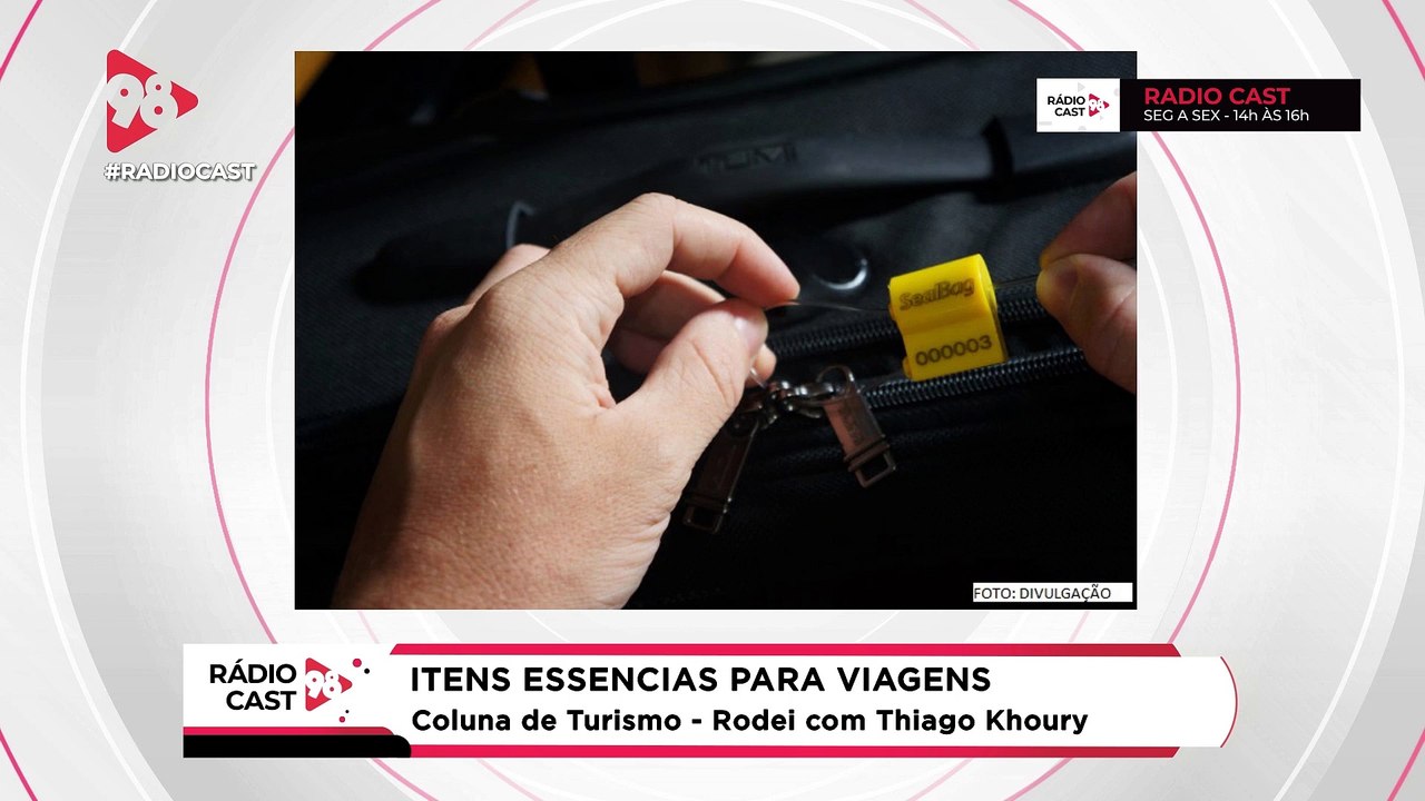 RádioCast98 | Ítens essenciais para levar nas viagens