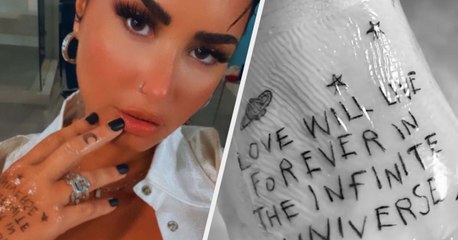 Demi Lovato Gets New Hand Tattoo