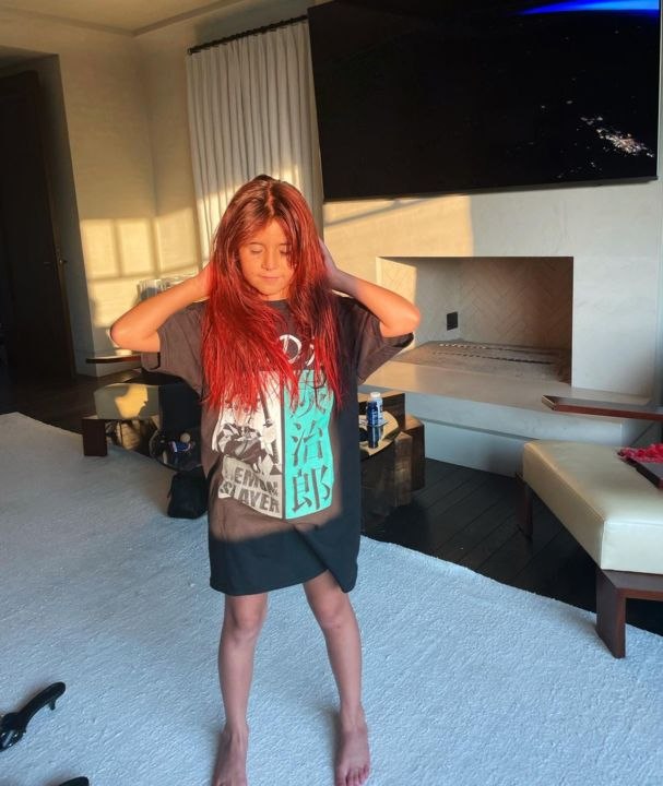Kourtney Kardashian Shared Photos of Penelope Disick's Brand-New Bright Red Hair