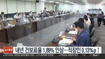 내년 건보료율 1.89％ 인상…직장인 0.13％p↑