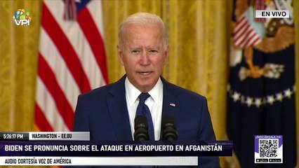Biden se pronuncia sobre el ataque en aeropuerto de #Afganistán - #26Ago