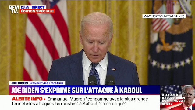 Attentat à Kaboul: pour Joe Biden, ces militaires américains qui ont sacrifié leur vie sont des héros