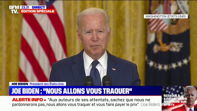 Joe Biden aux auteurs de l'attentat à Kaboul: Nous ne pardonnerons pas, nous n'oublierons pas