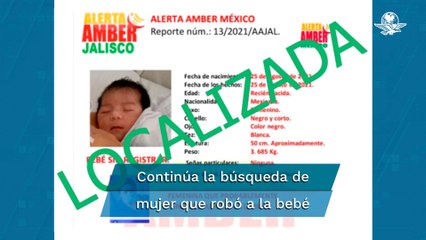 Localizan a bebé robada por mujer disfrazada de enfermera en hospital de Jalisco