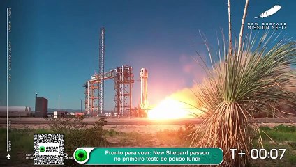 Pronto para voar New Shepard passou no primeiro teste de pouso lunar