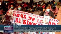 Gobierno y pueblo boliviano ratifican que no cesarán hasta obtener justicia sobre golpe de Estado