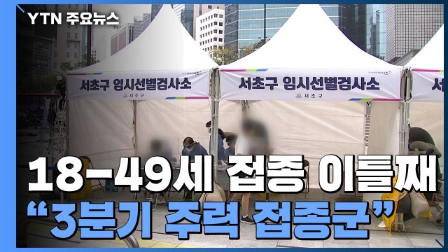40대 이하 접종 이틀째 '속도전'...확진자 절반 20∼40대 / YTN