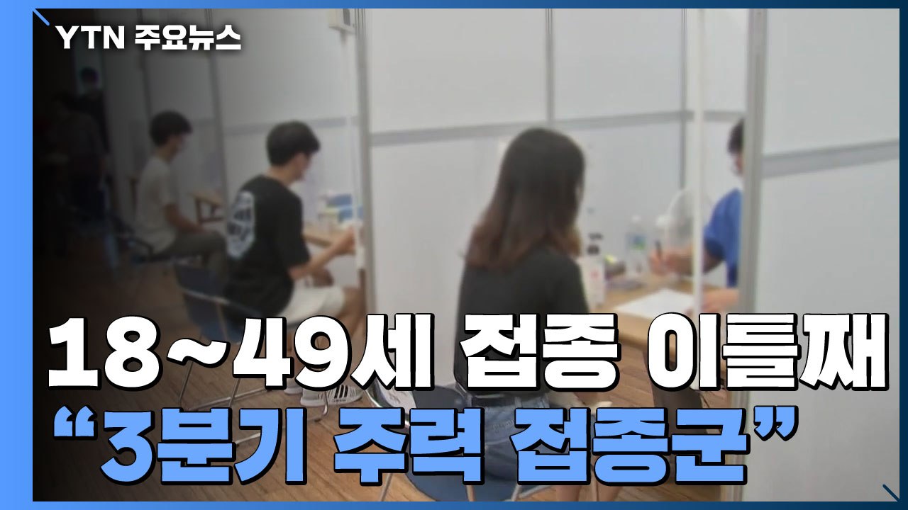 40대 이하 접종 이틀째 '속도전'...확진자 절반 20∼40대 / YTN
