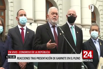 RP tras presentación de gabinete Bellido: "Hay un doble discurso y eso tiene que deslindarse"