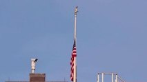 US flag fly at half-mast to honour Kabul attack victims