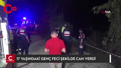 17 yaşındaki genç yanan araçta can verdi