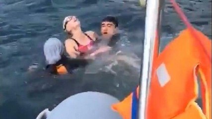 Boğaz’da fenalık geçiren Rus yüzücüyü itfaiye kurtardı