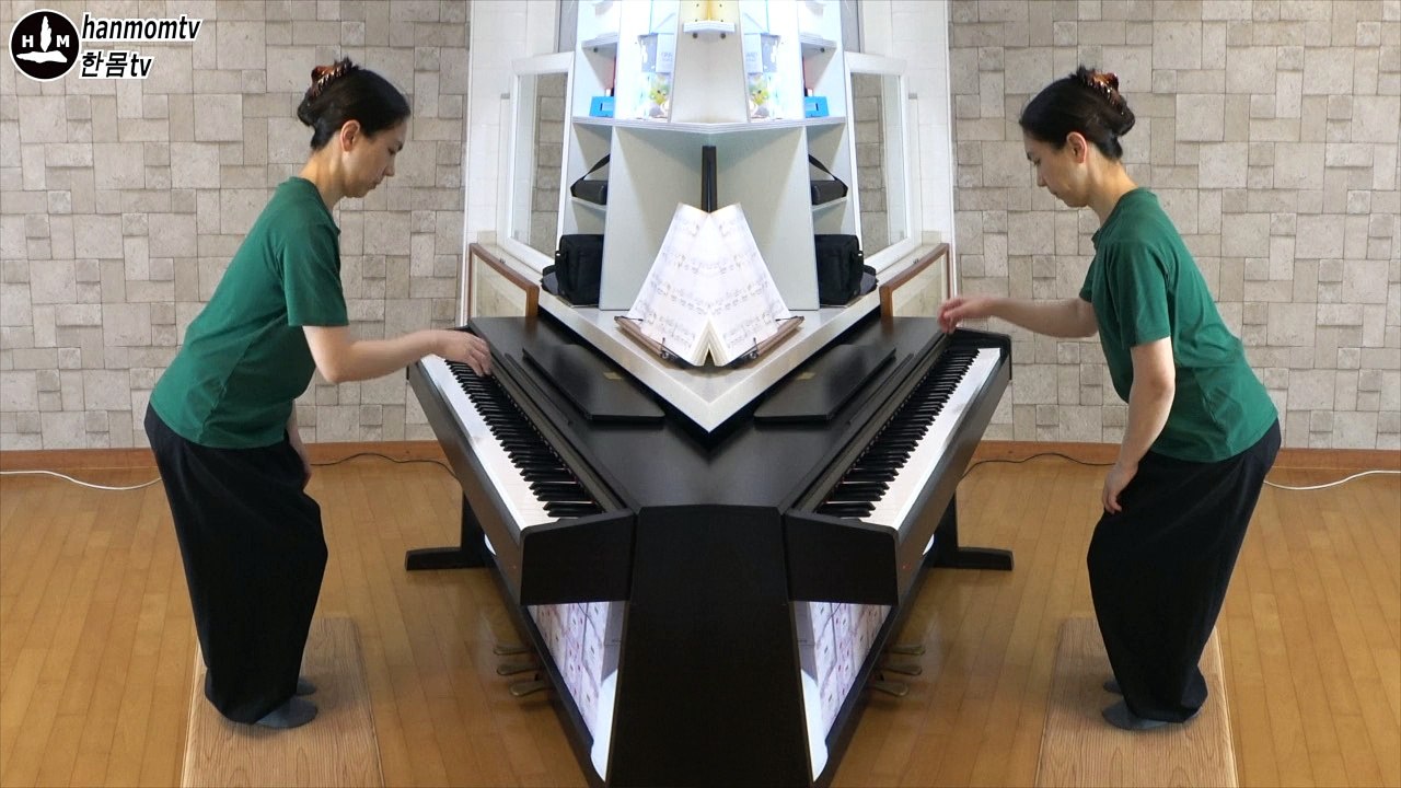 부르크뮐러 목가 Burgmüller Pastorale op.100 No.3 | Standing Mirror Symmetry Piano