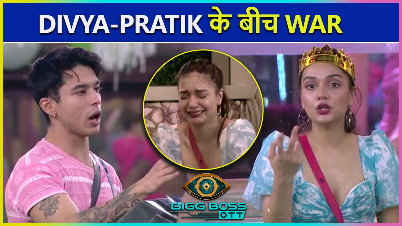 Pratik Denies To Obey Boss Lady Divya Agarwal's Command | Zeeshan And Pratik's Fight| BB OTT Promo