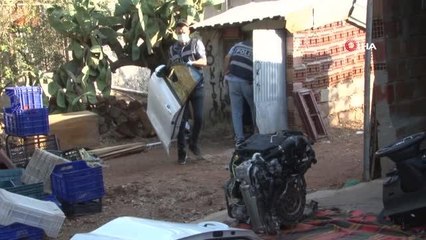 Muğla'dan çalınan 300 TL'lik otomobil, Antalya'da parçalanmış halde bulundu
