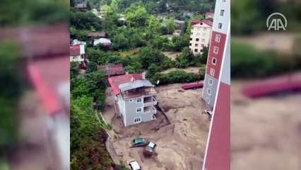 Bozkurt'ta yaşanan sel felaketi sırasında çekilen yeni görüntüler ortaya çıktı