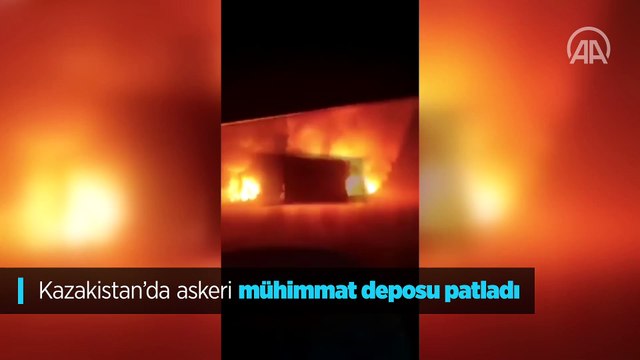 Kazakistan'da askeri mühimmat deposu patladı