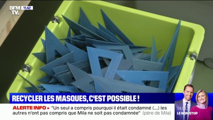 Ne peut-on vraiment pas recycler les masques ? BFMTV répond à vos questions