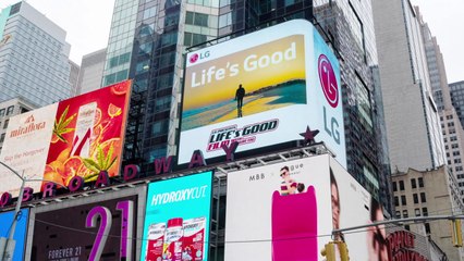 [기업] LG, 뉴욕·런던 전광판에  영화 예고편 선보여 / YTN