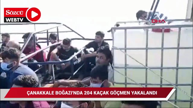 Çanakkale'de 204 kaçak göçmen yakalandı